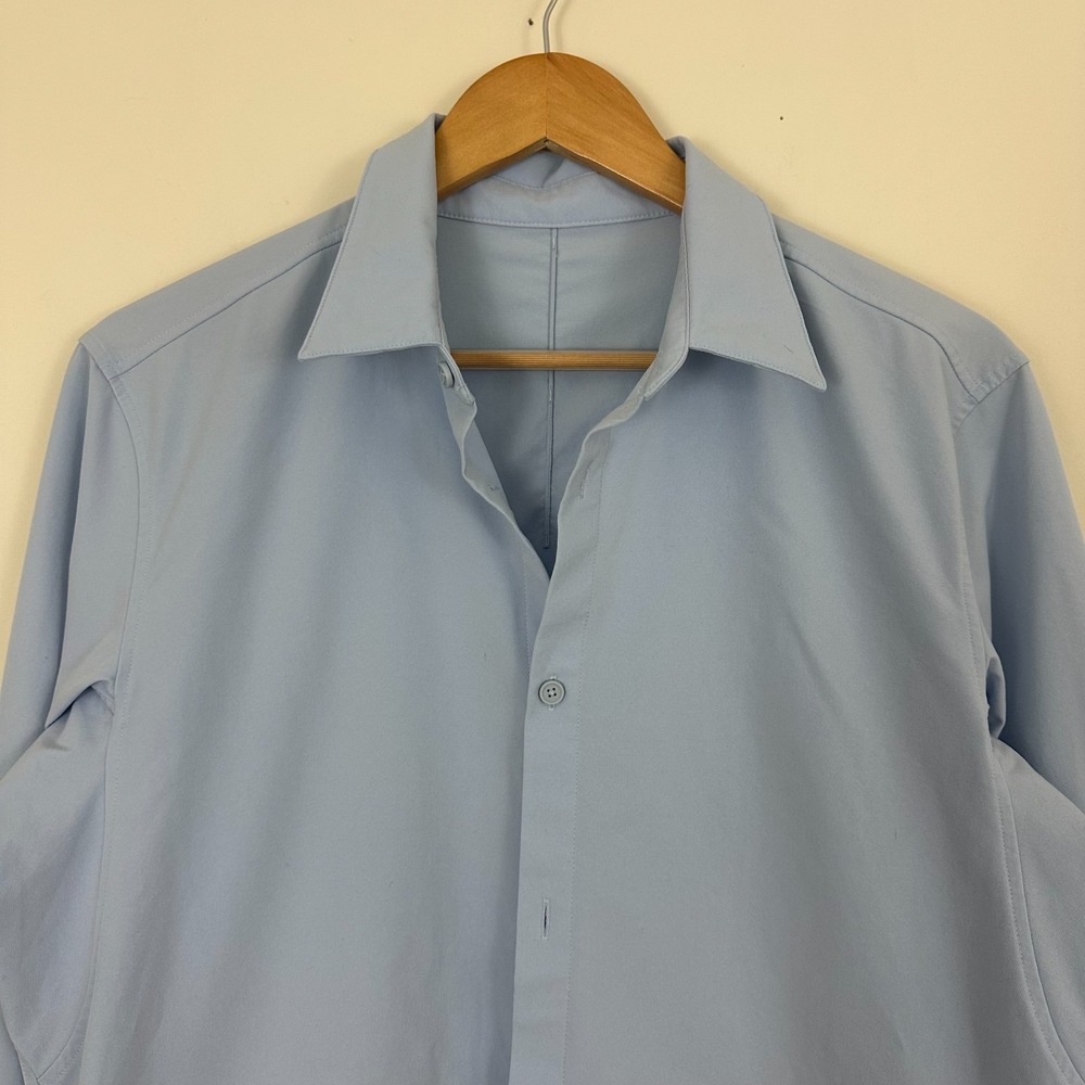 Lululemon Shirt Light Blue New Venture Long Sleeve Button Up Casual Mens M